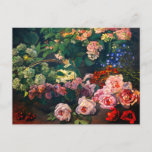 Monet Spring Flowers Postcard<br><div class="desc">Postcard featuring Claude Monet’s oil painting Spring Flowers (1864). Peonies,  lilacs,  and hydrangeas beautifully decorate a table. A great gift for fans of impressionism and French art.</div>