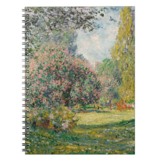 Monet Spring Garden Spiral Notebook