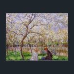 Monet - Springtime Postcard<br><div class="desc">Monet - Springtime postcard.  Impressionism painting by Claude Monet,  1886. VIRGINIA5050* - Creative and unusual gifts for all occasions at www.zazzle.com/virginia5050* INTERNATIONAL GIFTS at zazzle.com/InternationalGifts,  Florida Gift Store at zazzle.com/FloridaGiftStore*,  RETIREMENT GIFT STORE at zazzle.com/RetirementGiftStore,  I LOVE GIFT STORE at zazzle.com/ILoveGiftStore,  and BIRTHDAY GIFT STORE at zazzle.com/BirthdayGiftStore*</div>