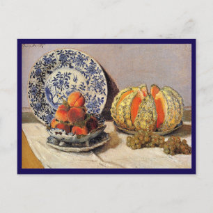 Monet - Still Life with Melon Holiday Postcard