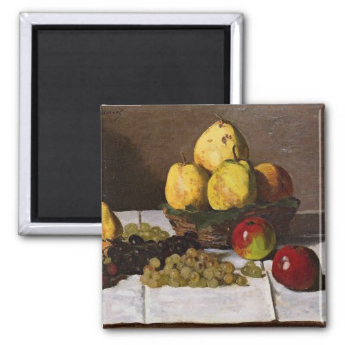 Monet _ Still Life with Pears and Grapes Magnet
