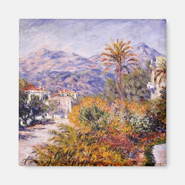 Monet - Strada Romada in Bordighera Magnet (Front)