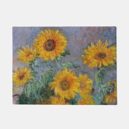 Monet Sunflower Door Mat