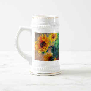 Monet Sunflowers Beer Stein