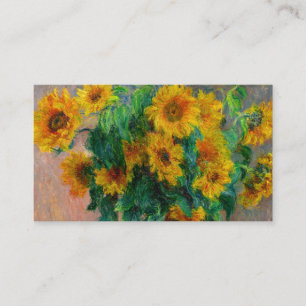 Monet Sunflowers Enclosure Card