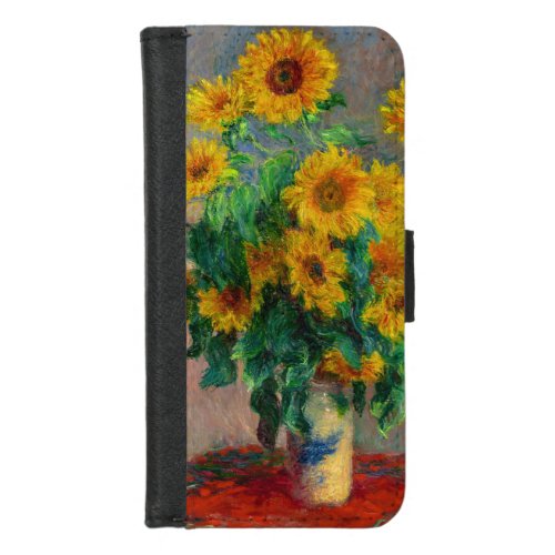 Monet Sunflowers iPhone 87 Wallet Case