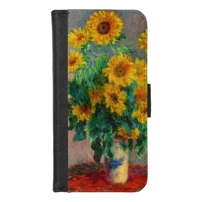 Monet Sunflowers iPhone Wallet Case (Front)