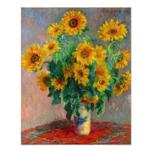 Monet Sunflowers Photo Print