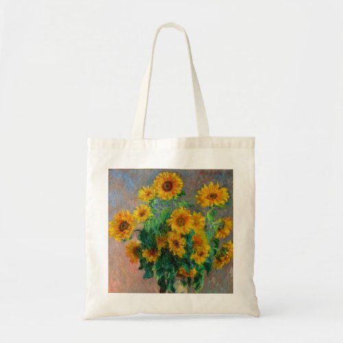 Monet Sunflowers Tote Bag