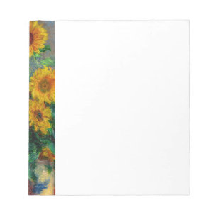 Monet Sunflowers Updated Notepad
