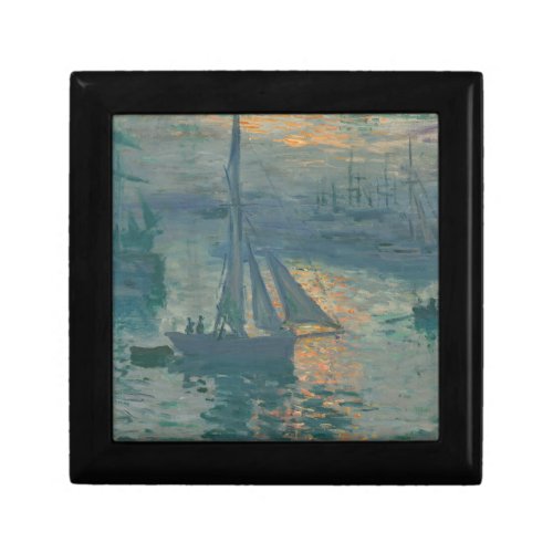 Monet Sunrise Marine Impressionism Painting Gift Box