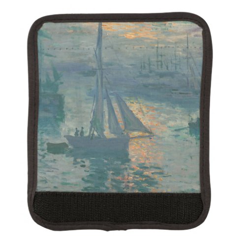 Monet Sunrise Marine Impressionism Painting Luggage Handle Wrap