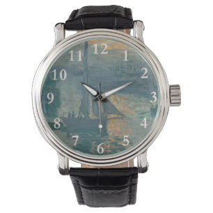 Monet Sunrise Marine Impressionism Painting Watch