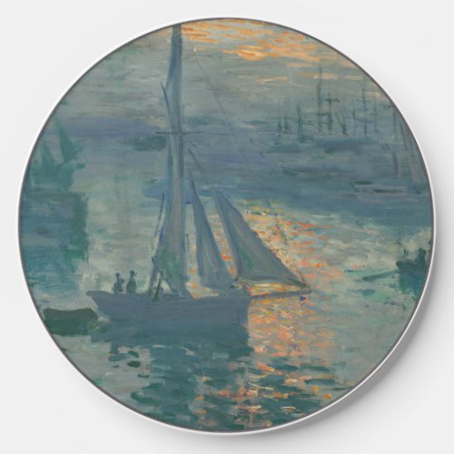 Monet Sunrise Marine Impressionism Painting Wireless Charger