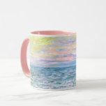 Monet - Sunset at Pourville, fine art Mug<br><div class="desc">Sunset at Pourville,  pastel colors,  famous painting by Claude Monet</div>