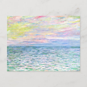 Monet - Sunset at Pourville, fine art Postcard
