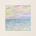 Monet - Sunset at Pourville Scarf<br><div class="desc">Claude Monet's beautiful painting,  Sunset at Pourville.</div>
