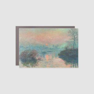 Monet Sunset on the Seine Fine Art Impressionism Car Magnet