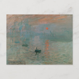 Monet Sunset Postcard