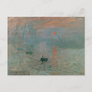 Monet Sunset Postcard