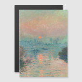 Monet Sunset Seine Fine Art Impressionism (Front/Back)