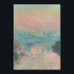 Monet Sunset Seine Fine Art Impressionism<br><div class="desc">Claude Monet Sunset on the Seine at Lavacourt,  Winter Effect was painted in 1880,  a beautiful impressionist painting created just outside Paris France from one of the French master artists.</div>