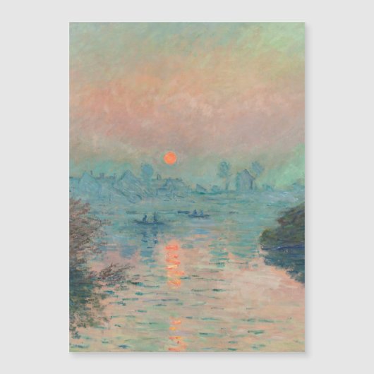 Monet Sunset Seine Fine Art Impressionism (Front)