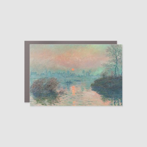 Monet Sunset Seine Fine Art Impressionism  Car Magnet