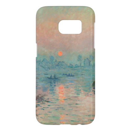 Monet Sunset Seine Fine Art Impressionism  Samsung Galaxy S7 Case