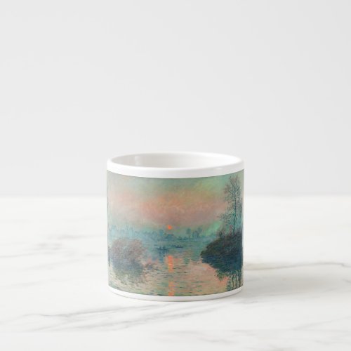 Monet Sunset Seine Fine Art Impressionism  Espresso Cup
