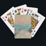 Monet Sunset Seine Fine Art Impressionism  Poker Cards<br><div class="desc">Claude Monet Sunset on the Seine at Lavacourt,  Winter Effect was painted in 1880,  a beautiful impressionist painting created just outside Paris France from one of the French master artists.</div>