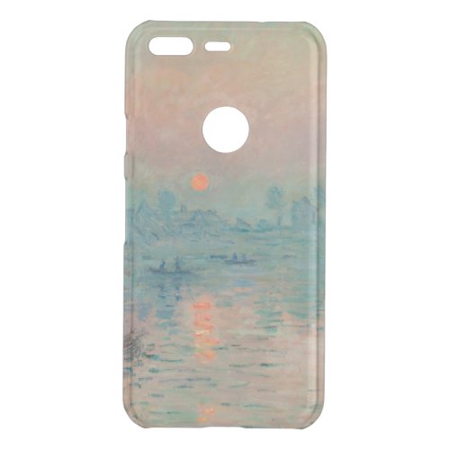 Monet Sunset Seine Fine Art Impressionism  Uncommon Google Pixel Case