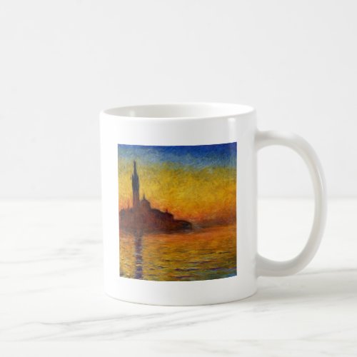 Monet Sunset Venice Colorful Impressionism Art Coffee Mug