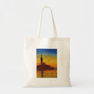 Monet Sunset Venice Colorful Impressionism Art Tote Bag