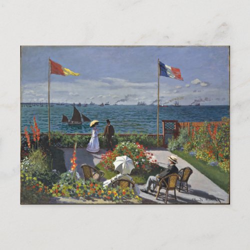 Monet _ Terrace at Sainte Adresse Postcard
