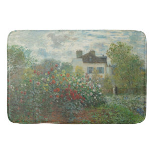 Monet The Artist Garden French Old Art Bath Mat