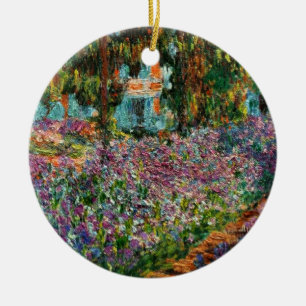 Monet The Artist’s Garden at Giverny Ceramic Ornament