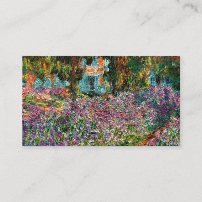 Monet The Artist’s Garden at Giverny  Enclosure Card (Front)