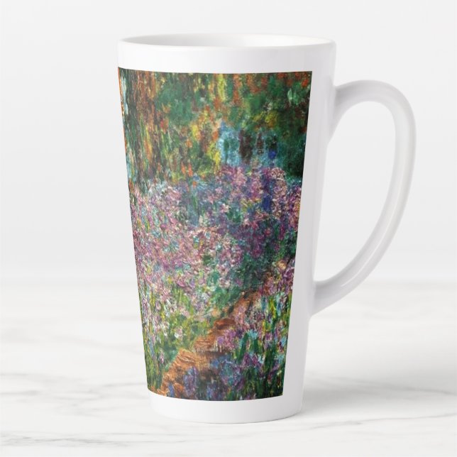 Monet The Artist’s Garden at Giverny  Latte Mug (Right)