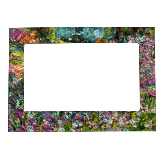 Monet The Artist’s Garden at Giverny  Magnetic Frame (Front)