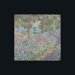 Monet The Artist’s Garden at Giverny  Stone Magnet<br><div class="desc">A Monet flower stone magnet featuring beautiful pink and purple irises in a garden shimmering underneath tall trees. A great Monet gift for fans of impressionism and French art. Peaceful nature impressionism with lovely flowers and scenic landscape.</div>