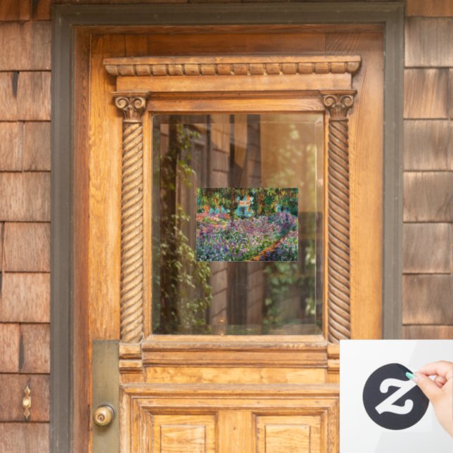 Monet The Artist’s Garden at Giverny Window Cling (Home Door)