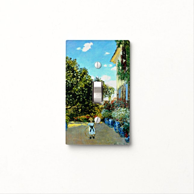 Monet - The Artist's House at Argenteuil Light Switch Cover (In Situ)