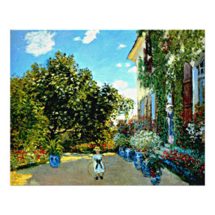 Monet - The Artist's House at Argenteuil Photo Print