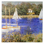 Monet - The Basin at Argenteuil Ceramic Tile<br><div class="desc">The Basin at Argenteuil,  beautiful painting by French Impressionist artist Claude Monet</div>