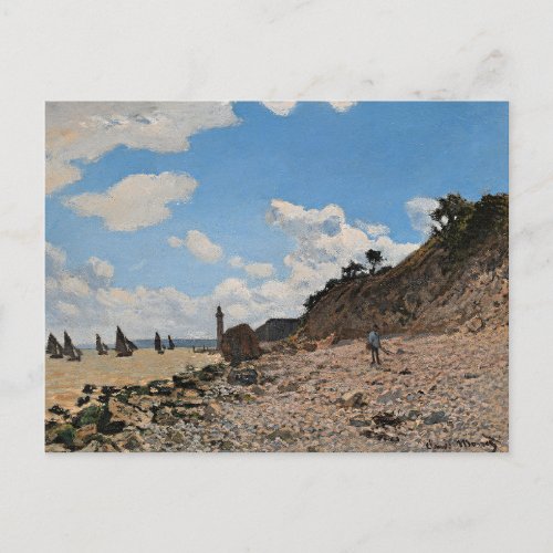 Monet _ The Beach at Honfleur Postcard
