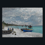 Monet - The Beach At Sainte Adresse Poster<br><div class="desc">The Beach At Sainte Adresse by Claude Monet. For more poster-ready images from Zedign Art Series Book 2 "Claude Monet - Paintings & Drawings  Vol 1",  visit https://books.zedign.com/zas/2.html</div>