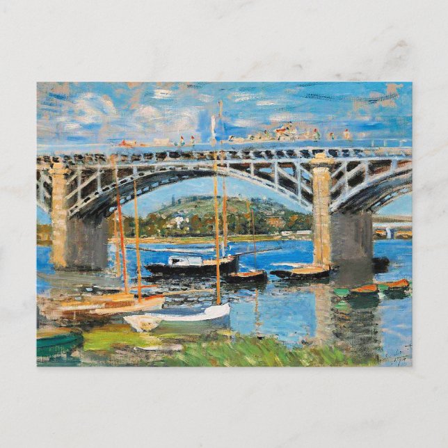 Monet - The Bridge over the Seine, Postcard (Front)
