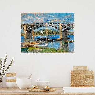 Monet - The Bridge over the Seine, Poster