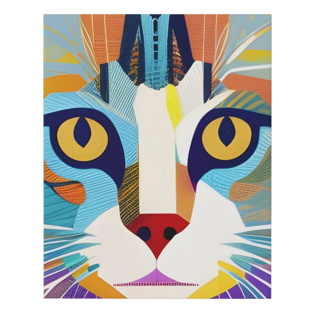 Monet the Cat Faux Canvas Print (Front)